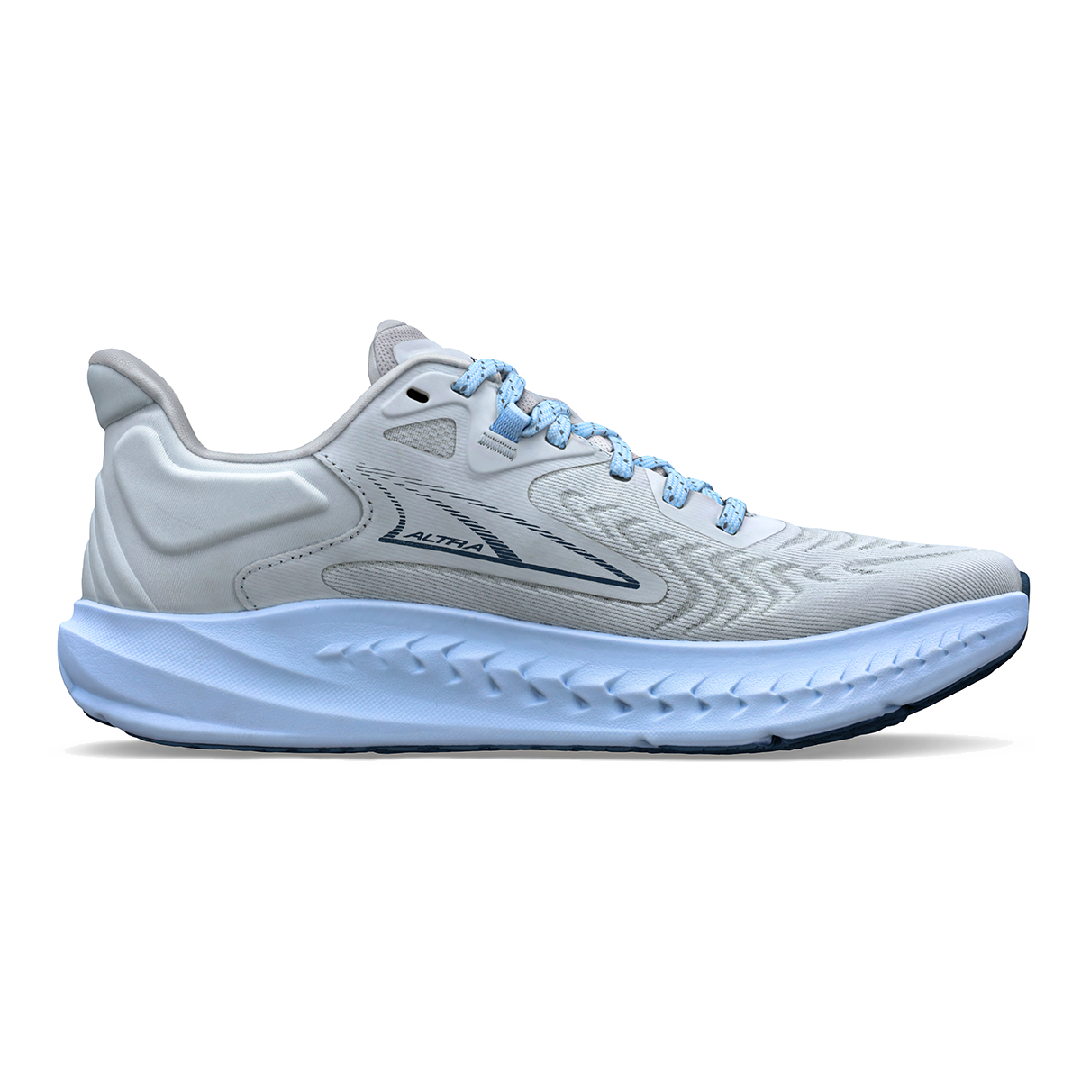 Altra Torin 7 Supermoon — White - Lt Blue — Size B — Width 5.5 — Front View