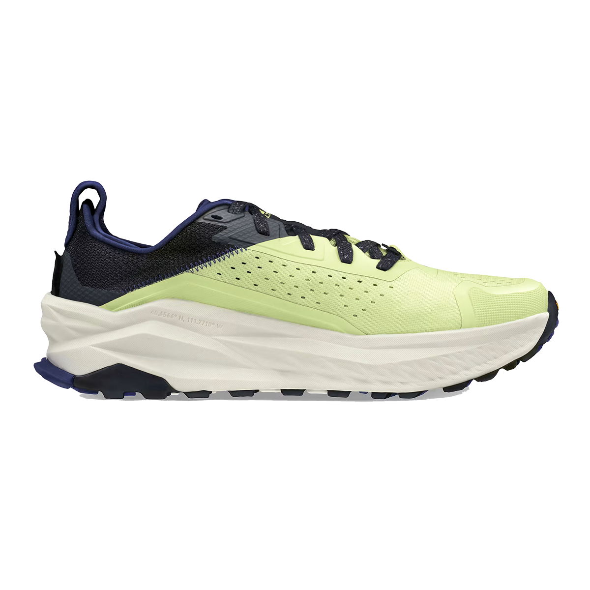 Altra Olympus 6 — Black-Green — Size D — Width 10 — Front View