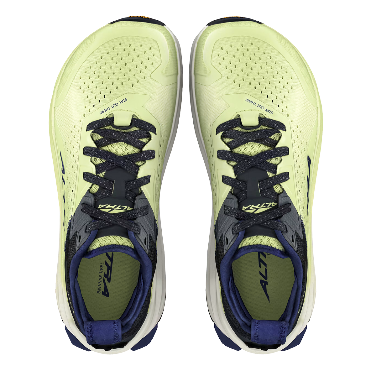 Altra Olympus 6 — Black-Green — Size D — Width 10 — Back View