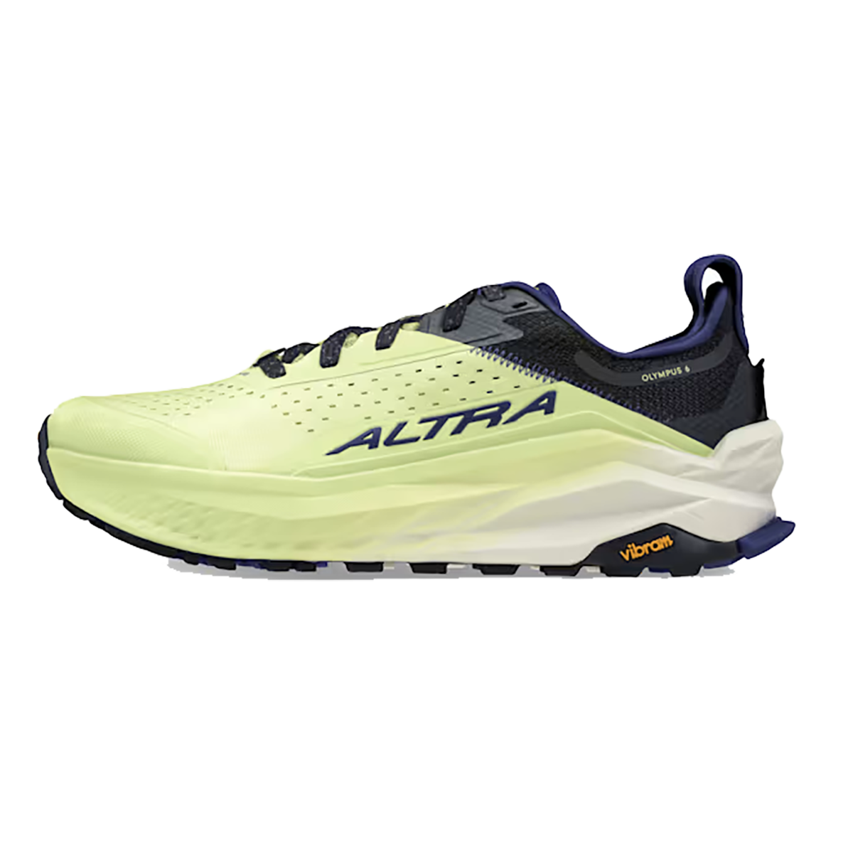 Altra Olympus 6 — Black-Green — Size D — Width 10 — Side View