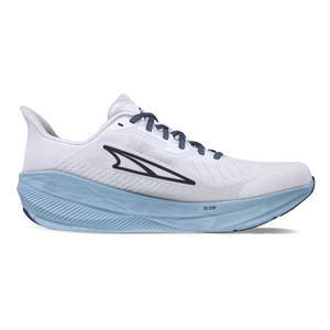 Altra Experience Flow Supermoon — White - Blue — Size D — Width 7 — Front View