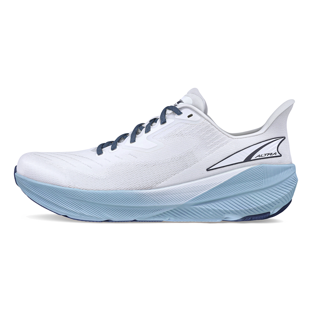 Altra Experience Flow Supermoon — White - Blue — Size D — Width 7 — Side View