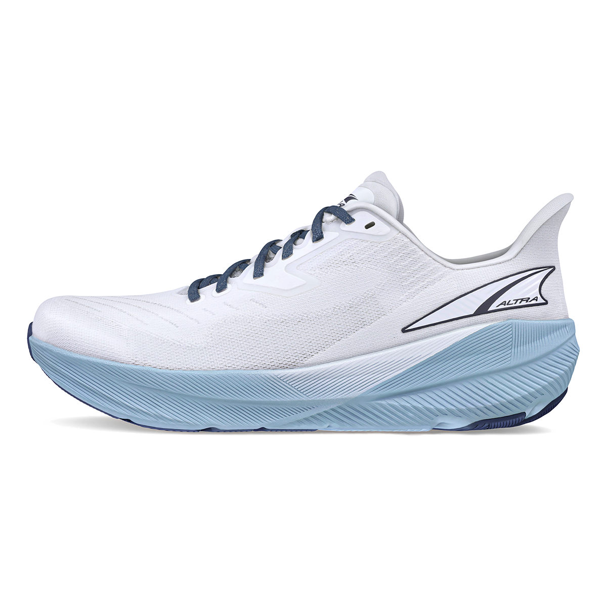 Altra Experience Flow Supermoon — White - Blue — Size D — Width 7 — Side View