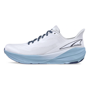 Altra Experience Flow Supermoon — White - Blue — Size D — Width 7 — Top View