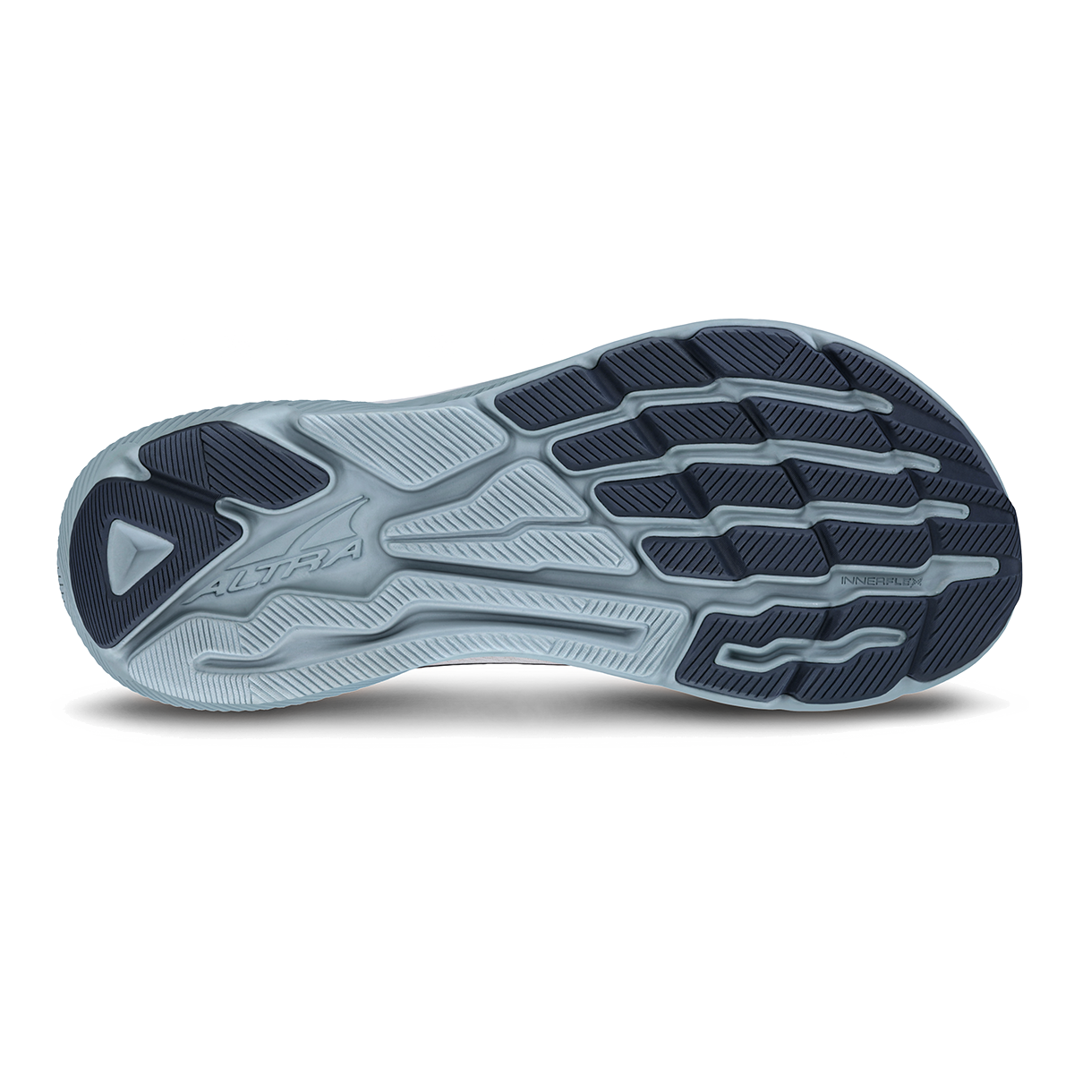 Altra Experience Flow Supermoon — White - Blue — Size D — Width 7 — Top View