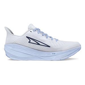 Altra Experience Flow Supermoon — White - Lt Blue — Size B — Width 5.5 — Front View