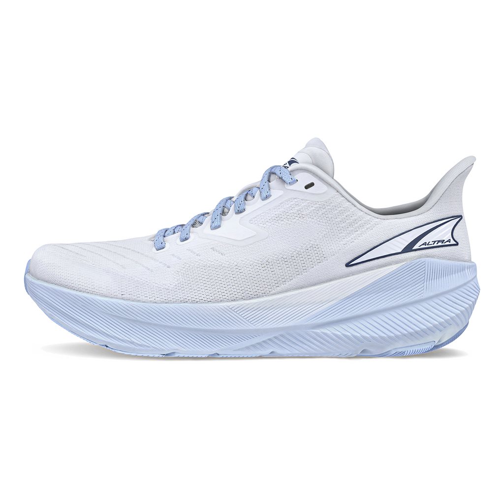 Altra Experience Flow Supermoon — White - Lt Blue — Size B — Width 5.5 — Side View