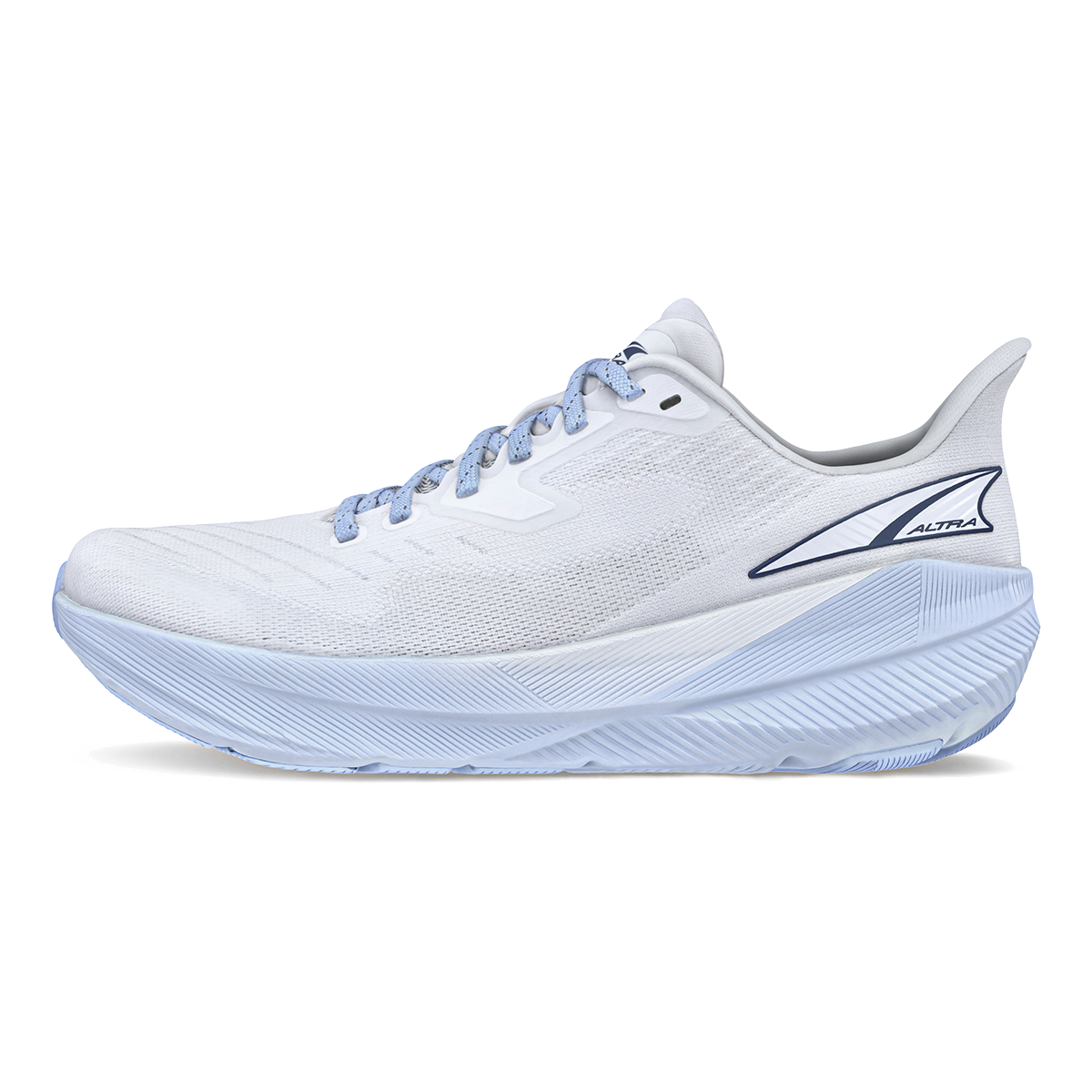 Altra Experience Flow Supermoon — White - Lt Blue — Size B — Width 5.5 — Side View