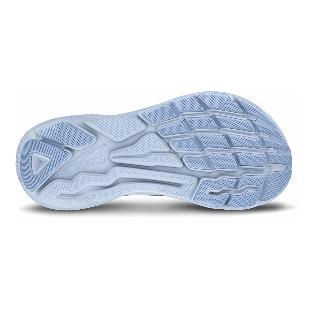 Altra Experience Flow Supermoon — White - Lt Blue — Size B — Width 5.5 — Top View