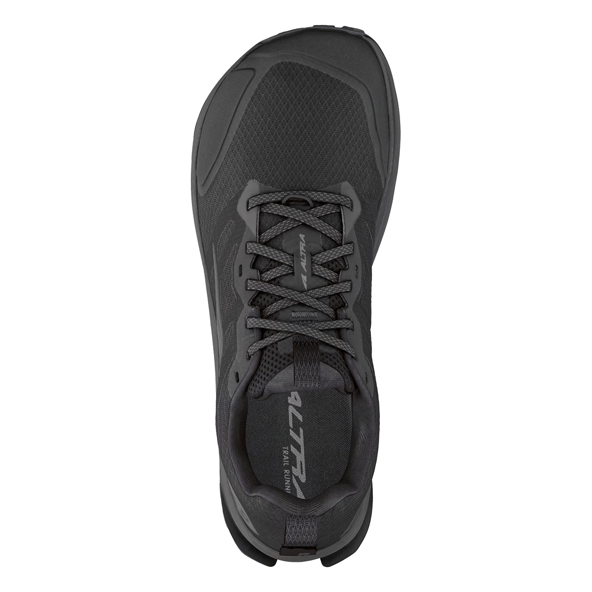 Altra Lone Peak 9 — Black — Size D — Width 7 — Back View