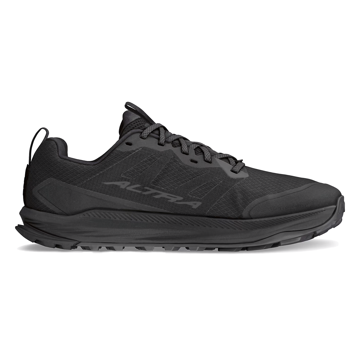 Altra Lone Peak 9 — Black — Size D — Width 7 — Front View