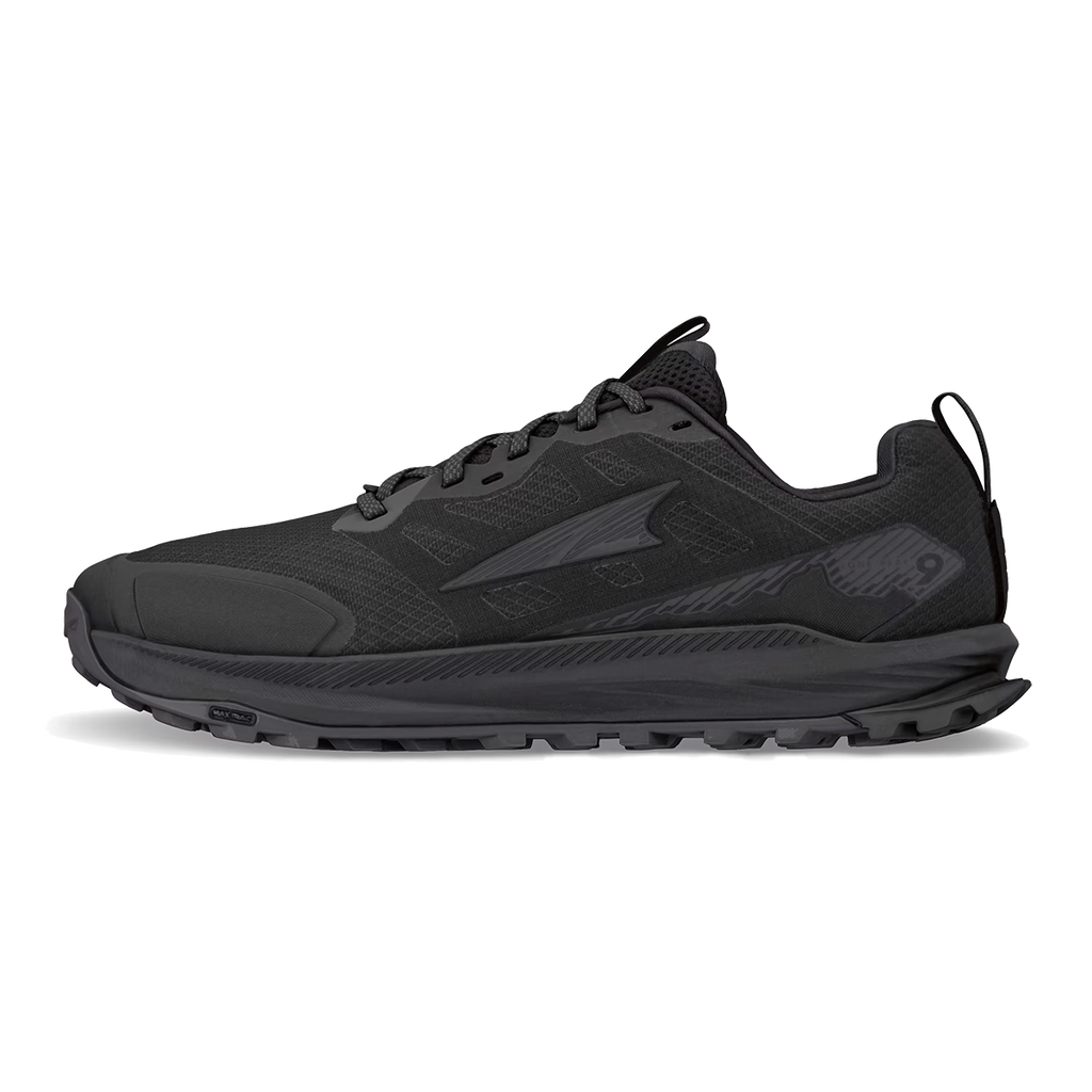 Altra Lone Peak 9 — Black — Size D — Width 7 — Side View
