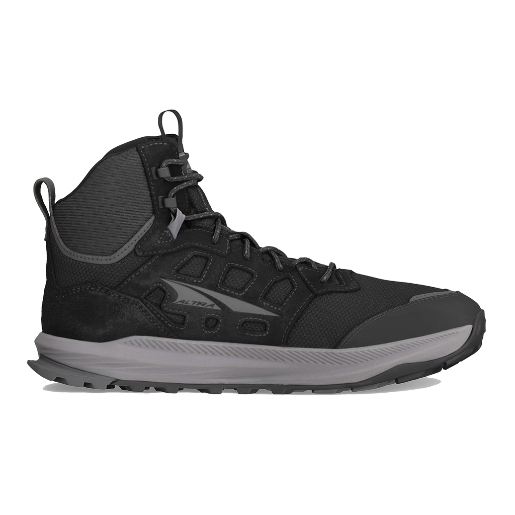 Altra Lone Peak Hiker 3 — Black - Gray — Size D — Width 7 — Front View