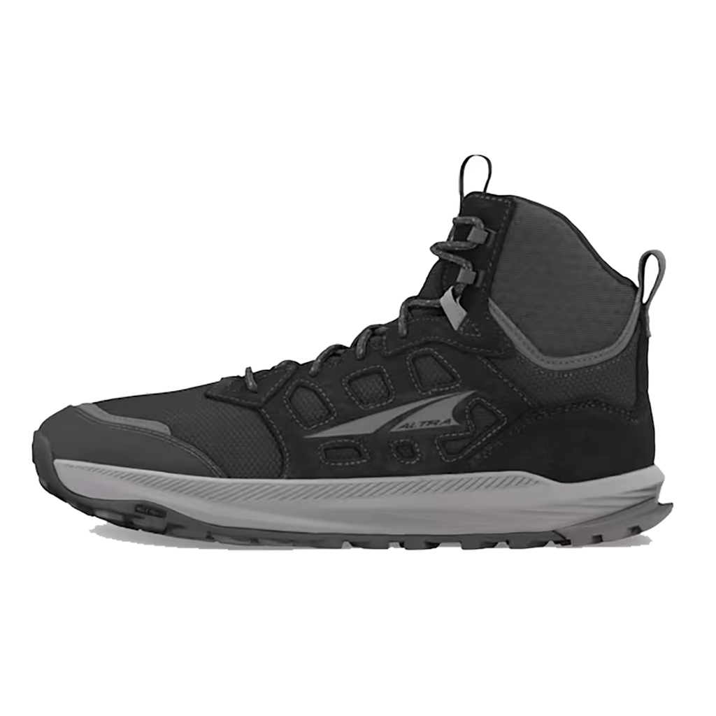 Altra Lone Peak Hiker 3 — Black - Gray — Size D — Width 7 — Side View