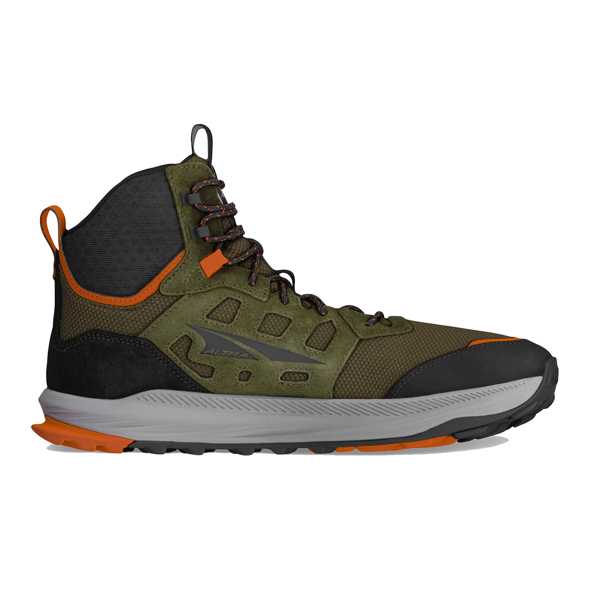 Altra Lone Peak Hiker 3 — Black - Gray — Size D — Width 7 — Detail View