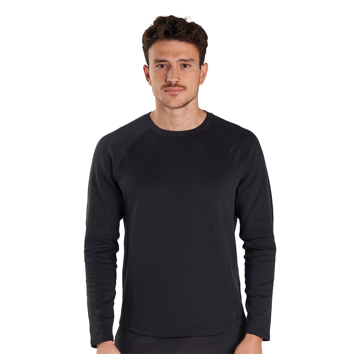Alwrld ALRN Raglan Thermal Crew — Lava Rock — Size Small — Top View
