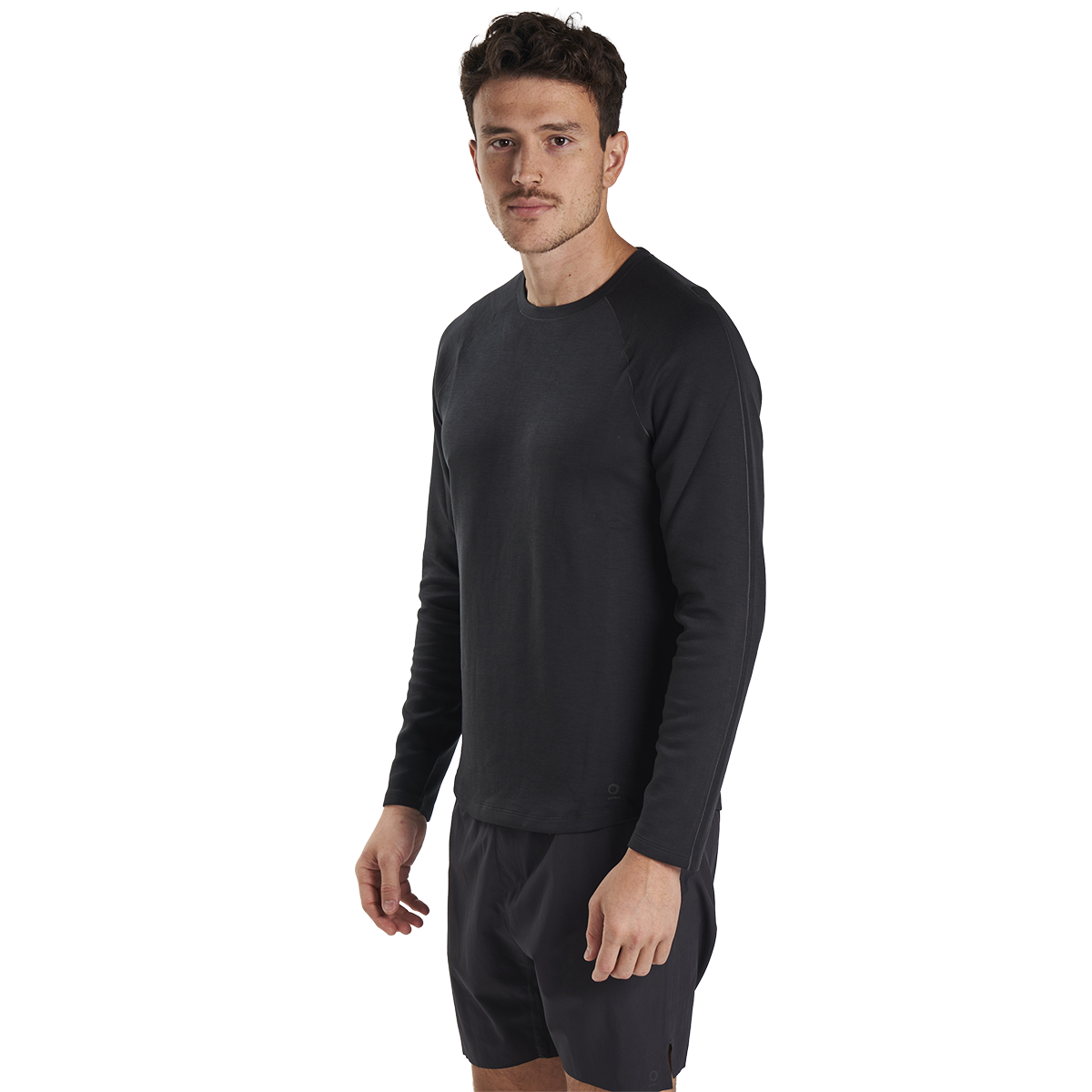 Alwrld ALRN Raglan Thermal Crew — Lava Rock — Size Small — Side View