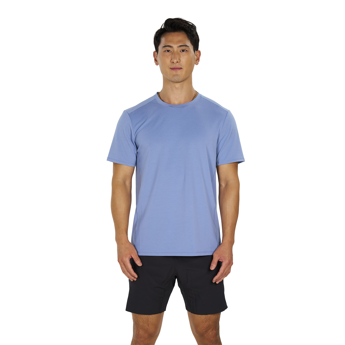 Alwrld ALTRN Tee — Blue Steel — Size Small — Front View