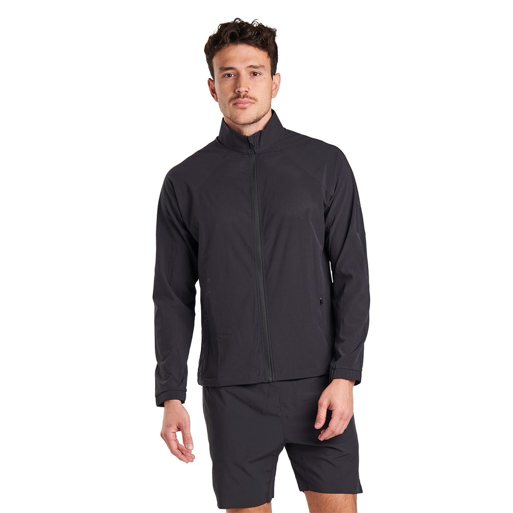 Alwrld ALRN Crest Jacket — Black — Size Small — Front View