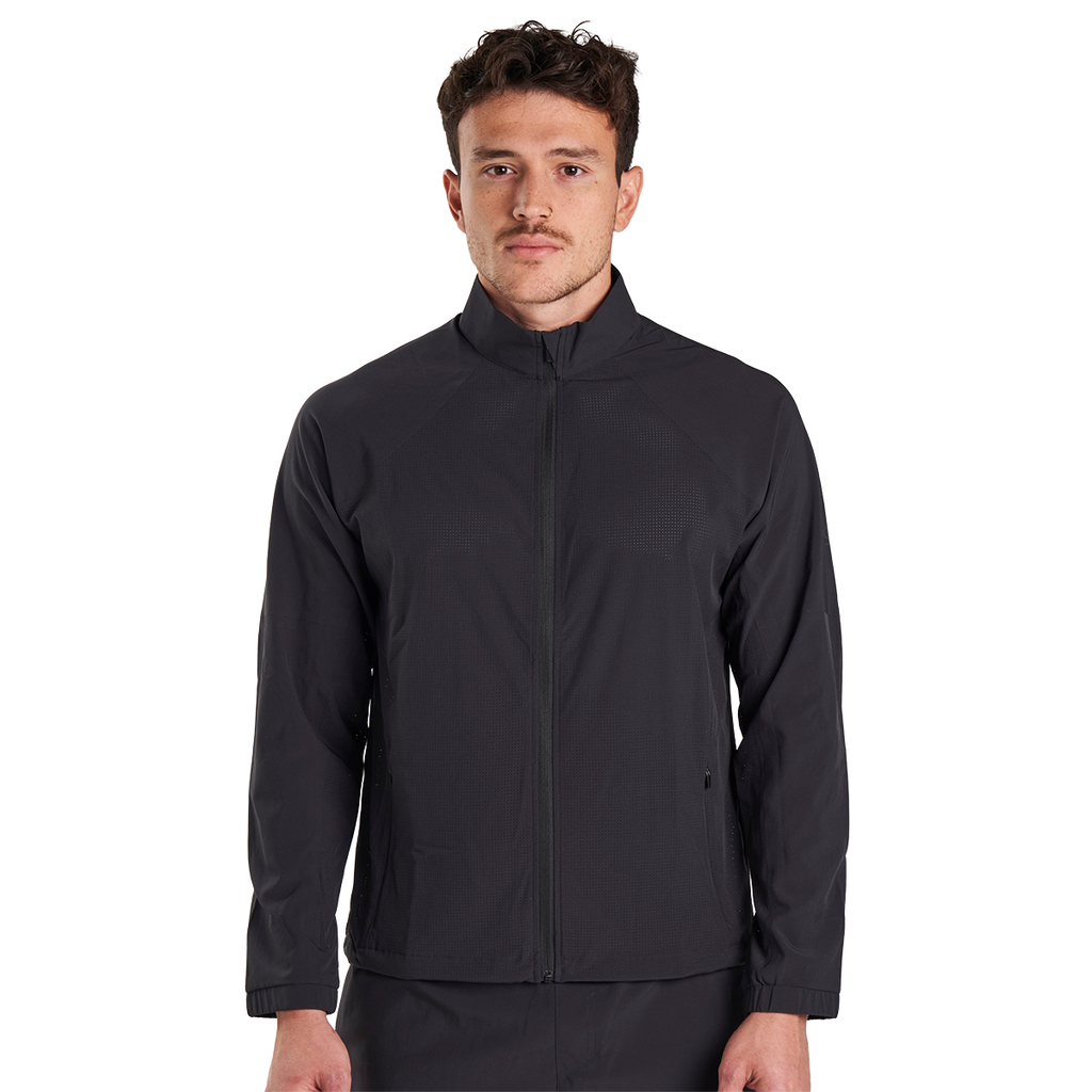 Alwrld ALRN Crest Jacket — Black — Size Small — Top View