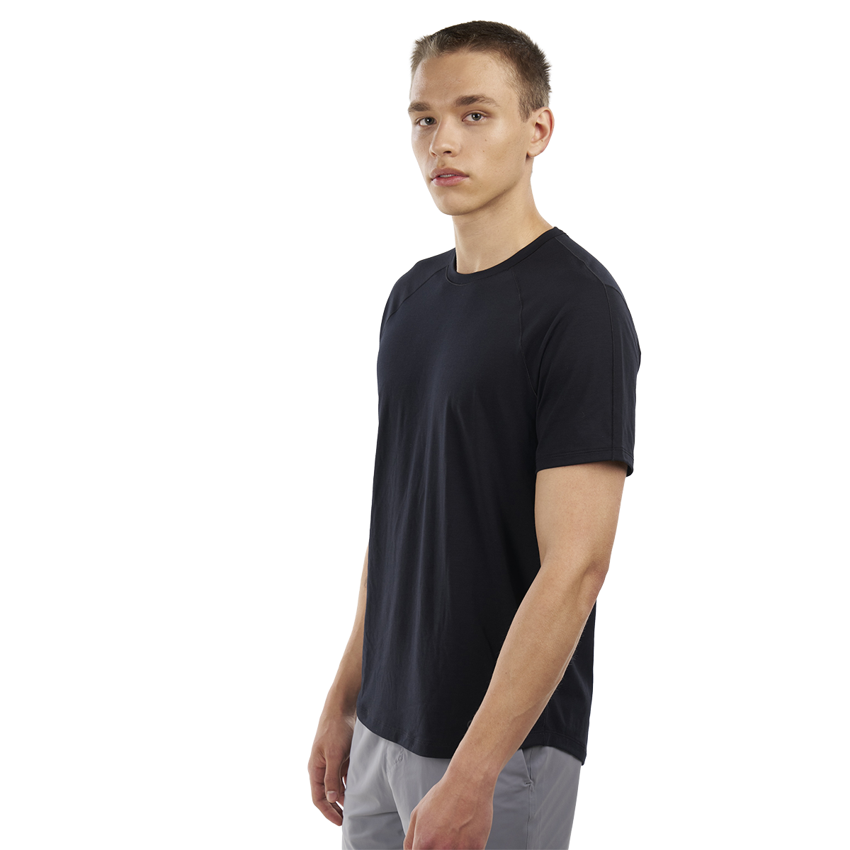 Alwrld ALRN Raglan Short Sleeve Tee — Black — Size Small — Back View