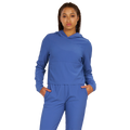 Alwrld ALTRN Rib Hoodie — Lido Blue — Size XSmall — Front View
