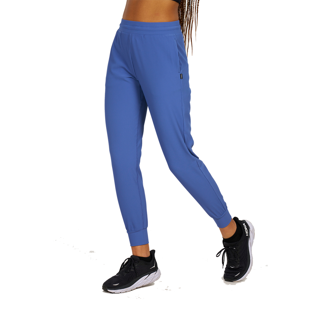 Alwrld ALTRN Rib Jogger — Lido Blue — Size XSmall — Top View