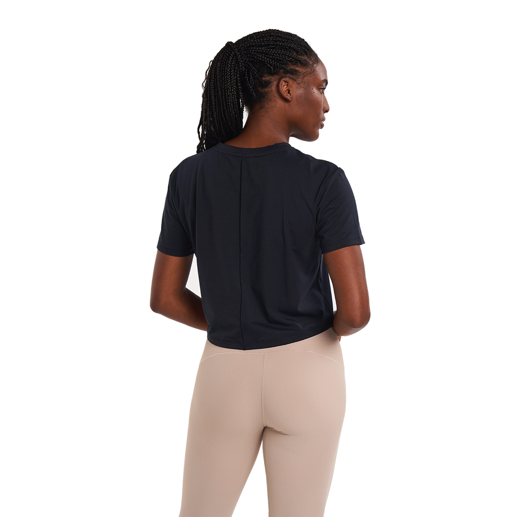 Alwrld ALSPRT Pintuck Tee — Black — Size Small — Side View