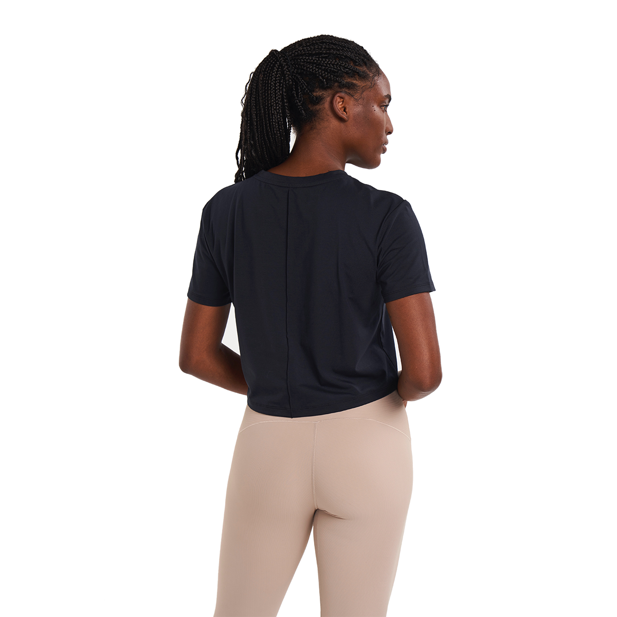 Alwrld ALSPRT Pintuck Tee — Black — Size Small — Side View