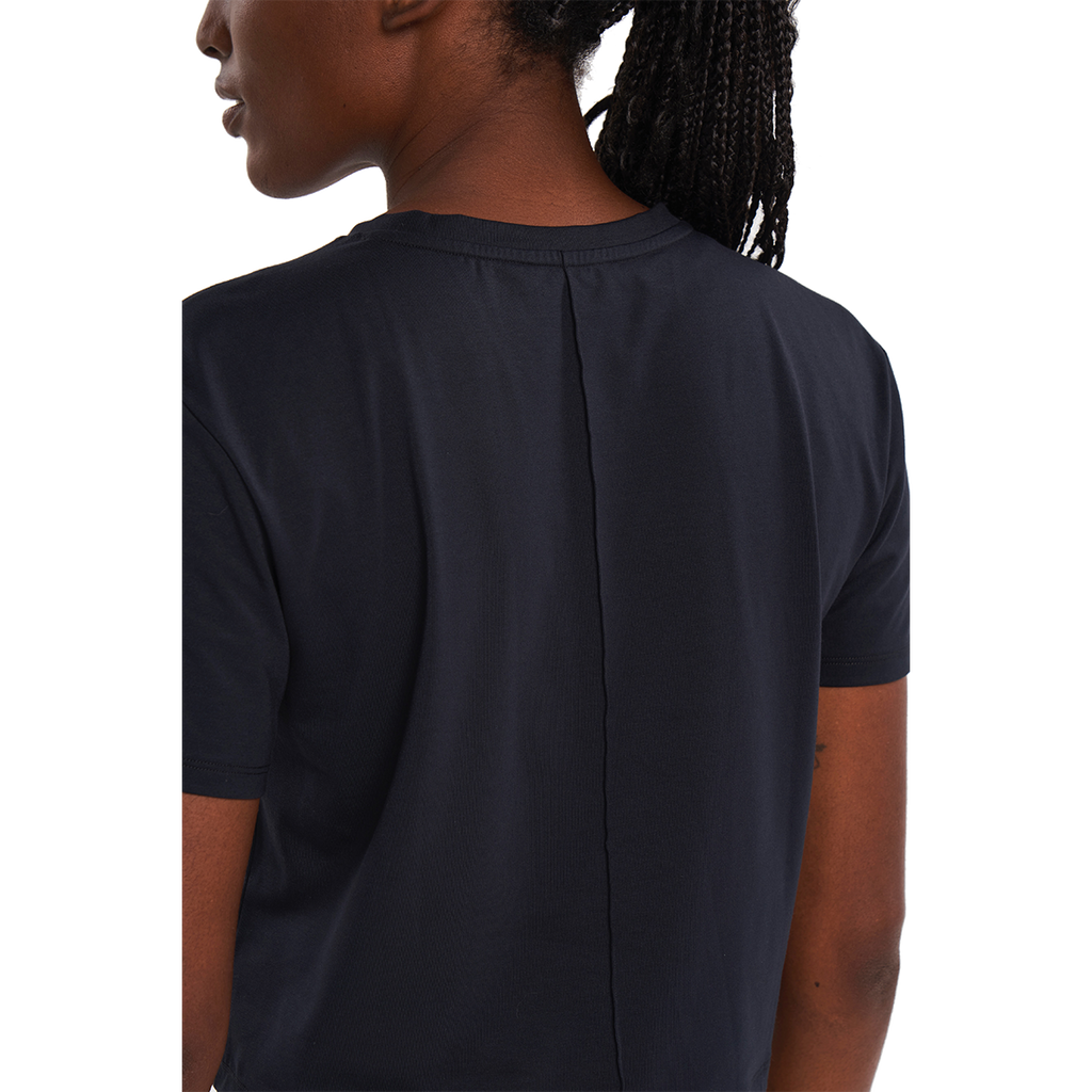 Alwrld ALSPRT Pintuck Tee — Black — Size Small — Back View