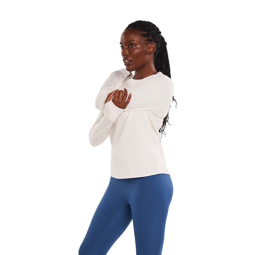 Alwrld ALRN Raglan Thermal Crew — White Sand — Size XSmall — Side View