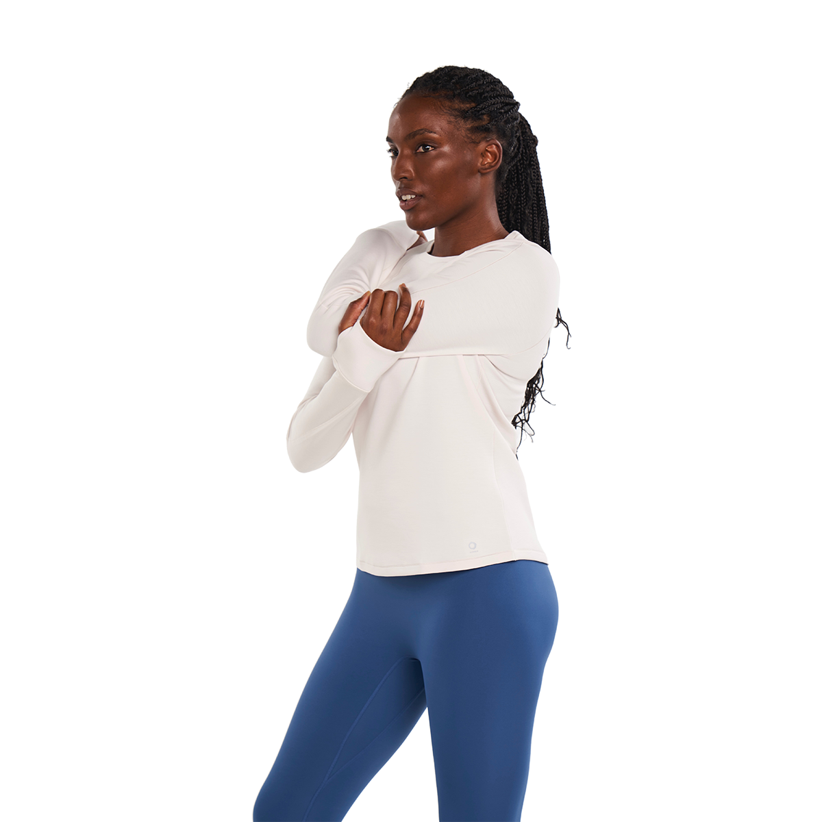 Alwrld ALRN Raglan Thermal Crew — White Sand — Size XSmall — Side View