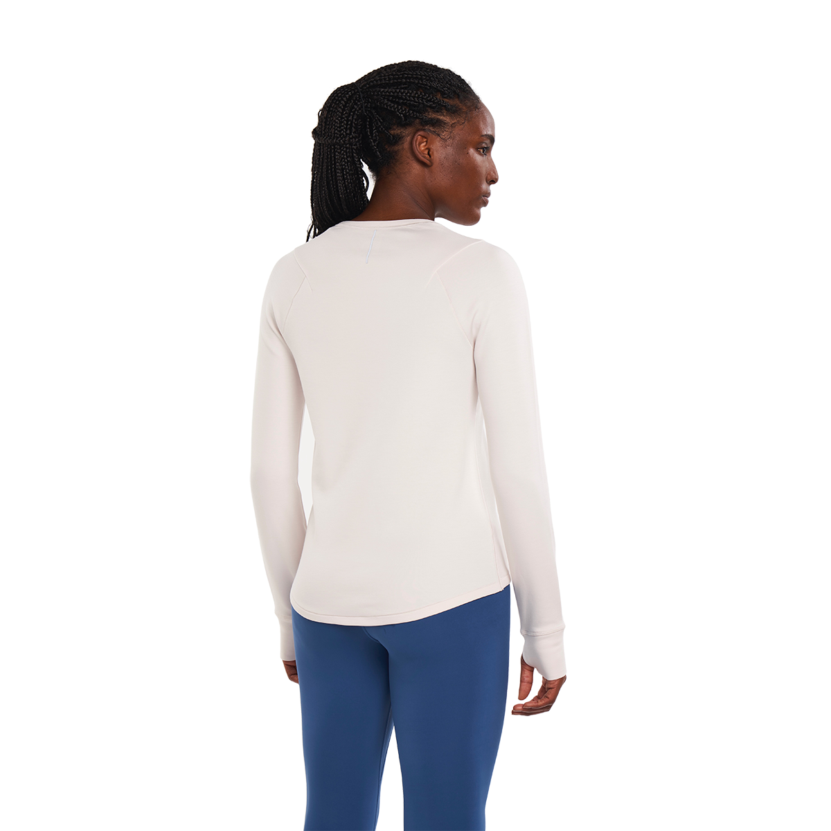 Alwrld ALRN Raglan Thermal Crew — White Sand — Size XSmall — Back View