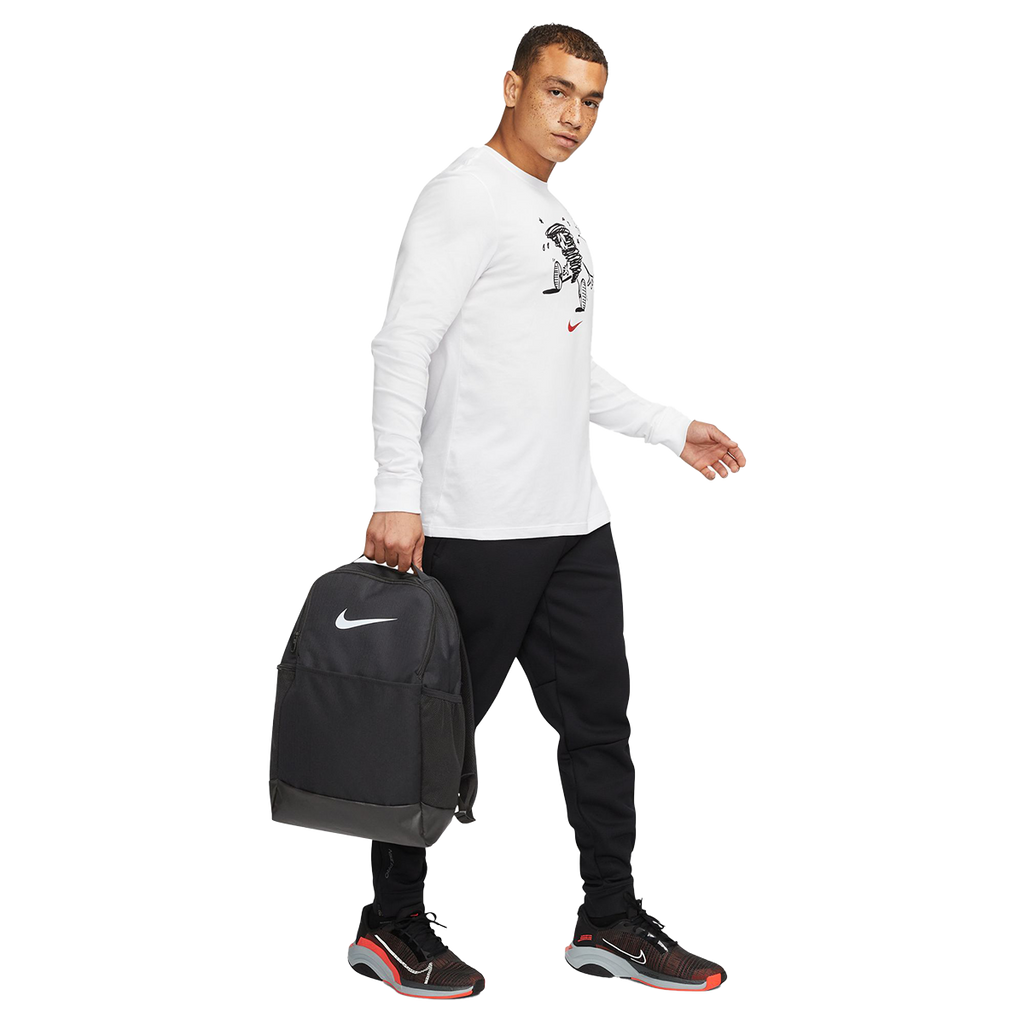 Nike Brasilia 9.5 — Black - White — Size Medium — Back View