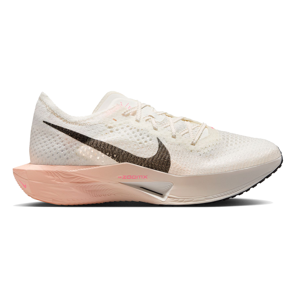 Nike ZoomX Vaporfly Next% 3 — Sail - Black - Crimson Tint - Guava Ice - Hot Punch — Size B — Width 7 — Front View