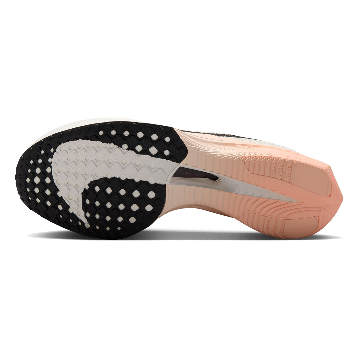 Nike ZoomX Vaporfly Next% 3 — Sail - Black - Crimson Tint - Guava Ice - Hot Punch — Size B — Width 7 — Top View