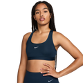 Nike Swoosh Bra — Armory Navy - White — Size Large — Front View
