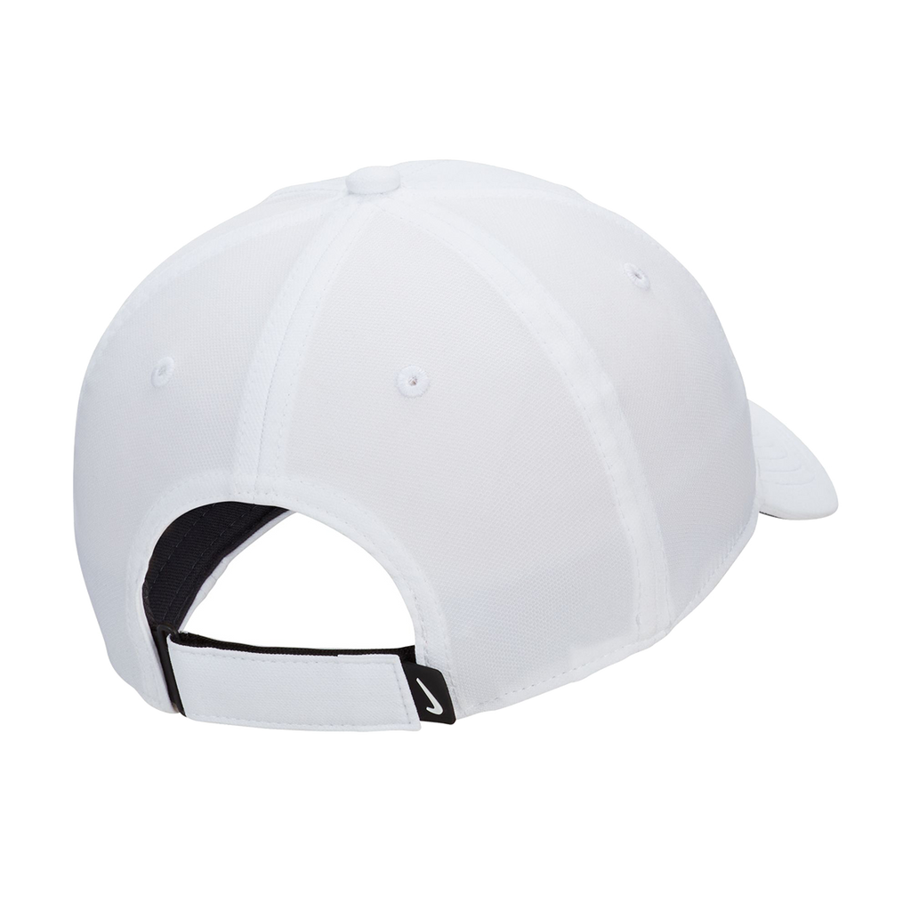 Nike Dri-FIT Club Hat — White - Black — Size Small / Medium — Side View