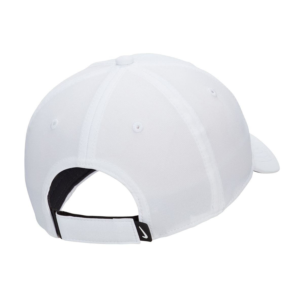 Nike Dri-FIT Club Hat — White - Black — Size Small / Medium — Side View
