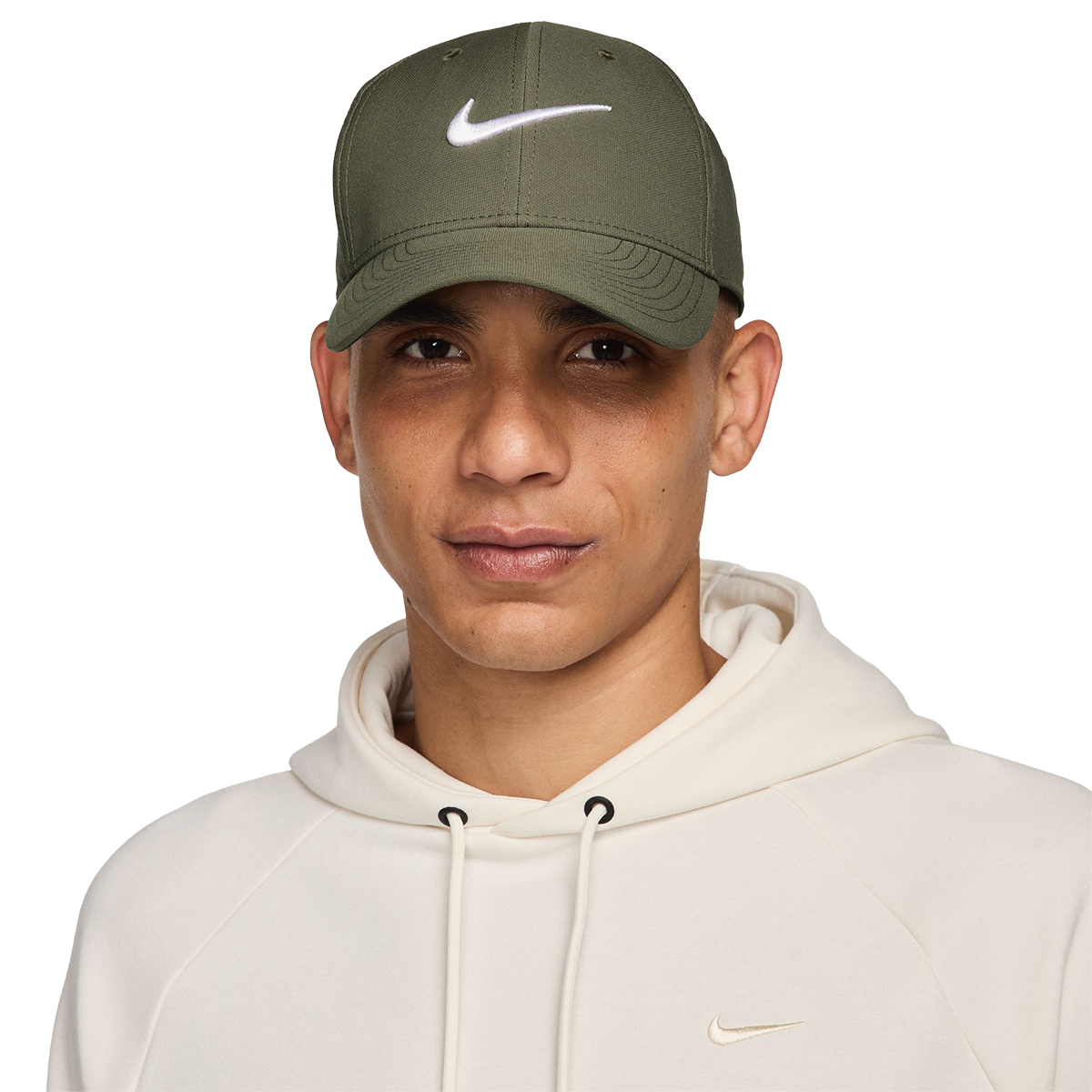 Nike Dri-FIT Club Hat — White - Black — Size Small / Medium — Back View