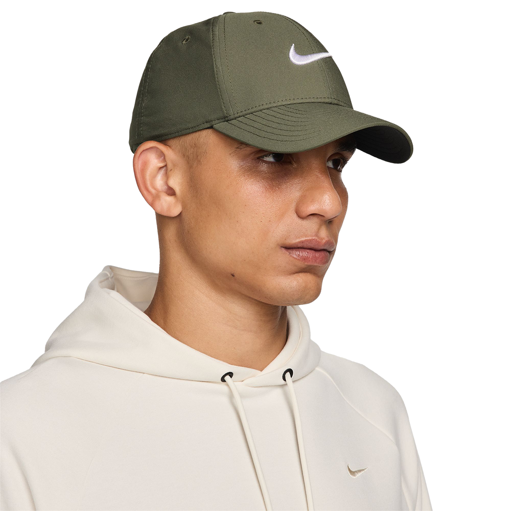Nike Dri-FIT Club Hat — White - Black — Size Small / Medium — Top View