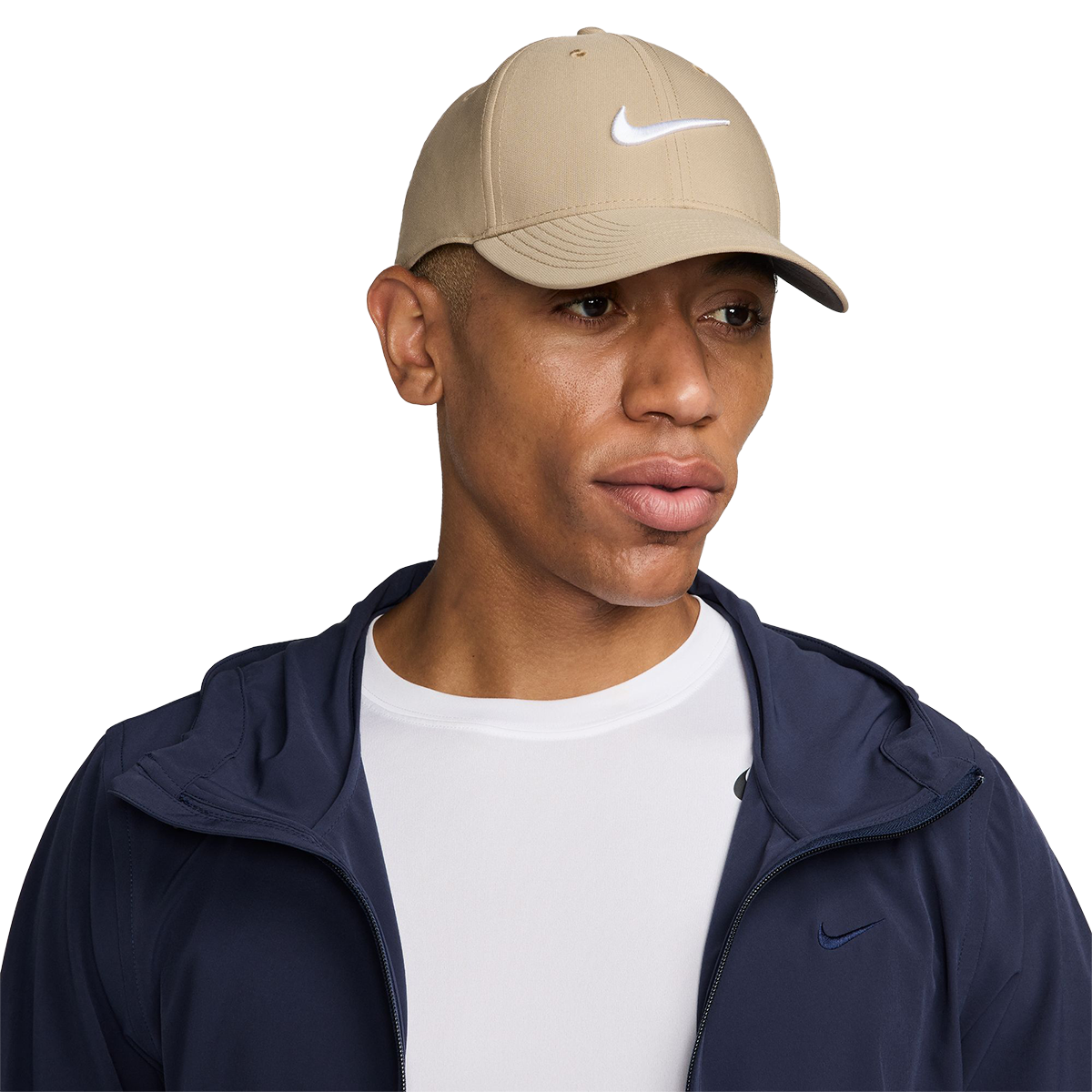 Nike Dri-FIT Club Hat — White - Black — Size Small / Medium — Alternate View 9