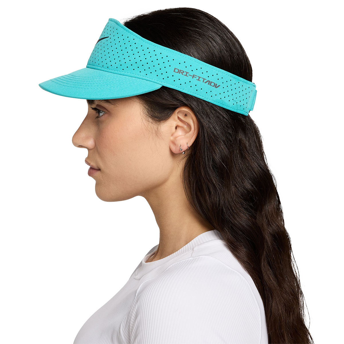 Nike Dri-FIT ADV Ace Visor — Black - Anthracite - White — Size Medium / Large — Alternate View 7