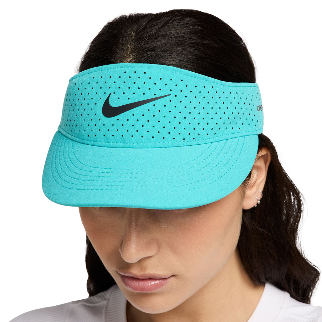 Nike Dri-FIT ADV Ace Visor — Black - Anthracite - White — Size Medium / Large — Lifestyle View