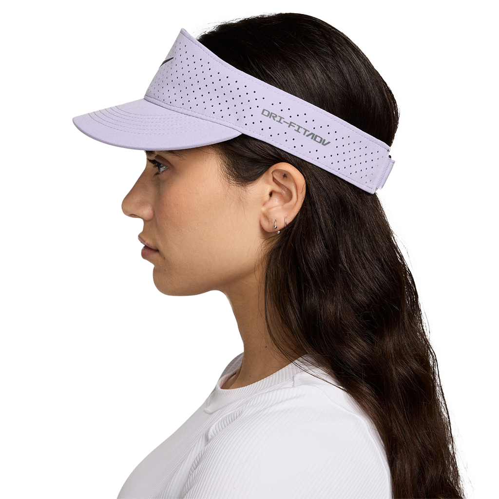 Nike Dri-FIT ADV Ace Visor — Black - Anthracite - White — Size Medium / Large — Back View
