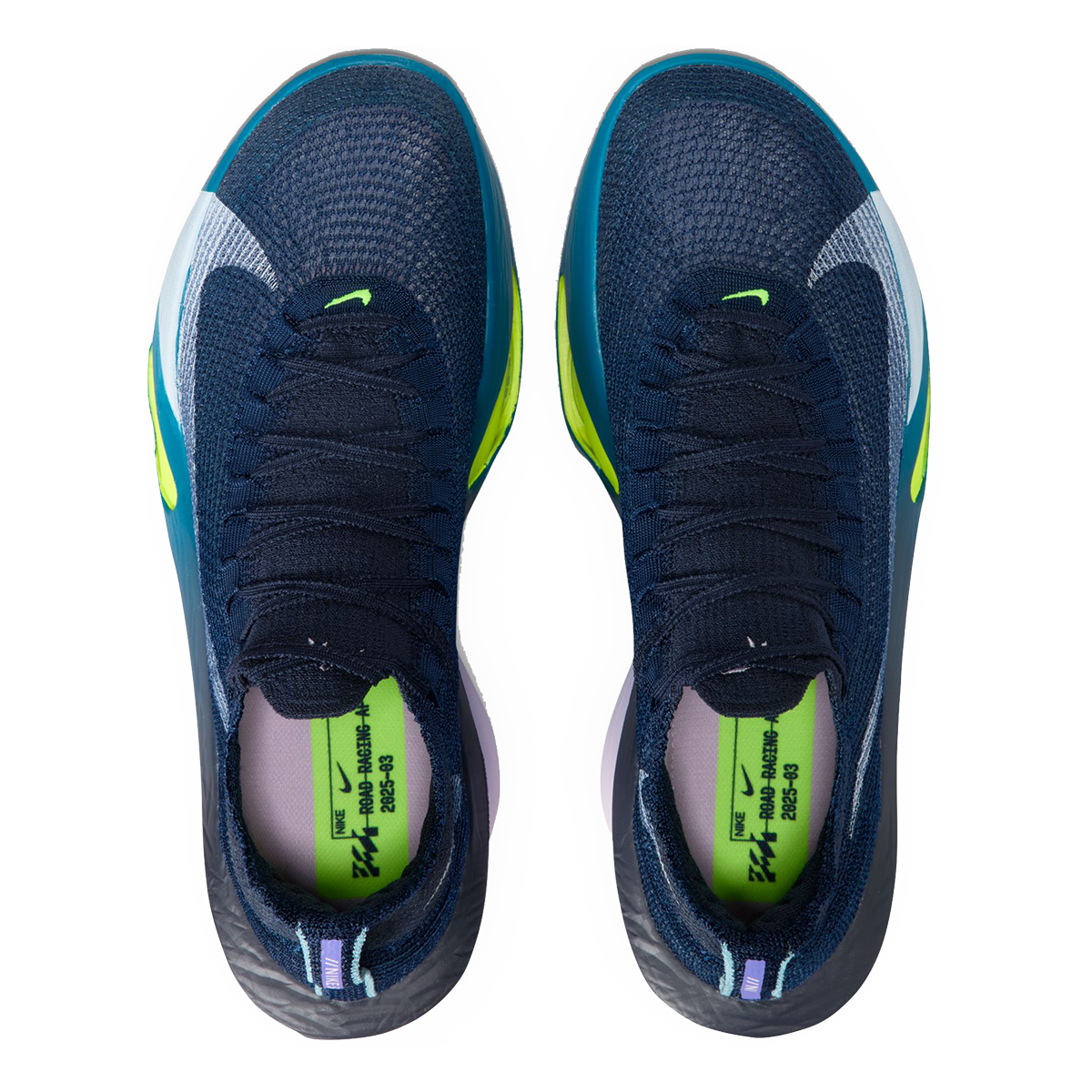 Nike Air Zoom Alphafly Next% 3 — Bright Crimson - Cave Purple - Lime Blast - Mint Foam - Sunset Tint - Green Strike — Size D — Width 12.5 — Alternate View 43