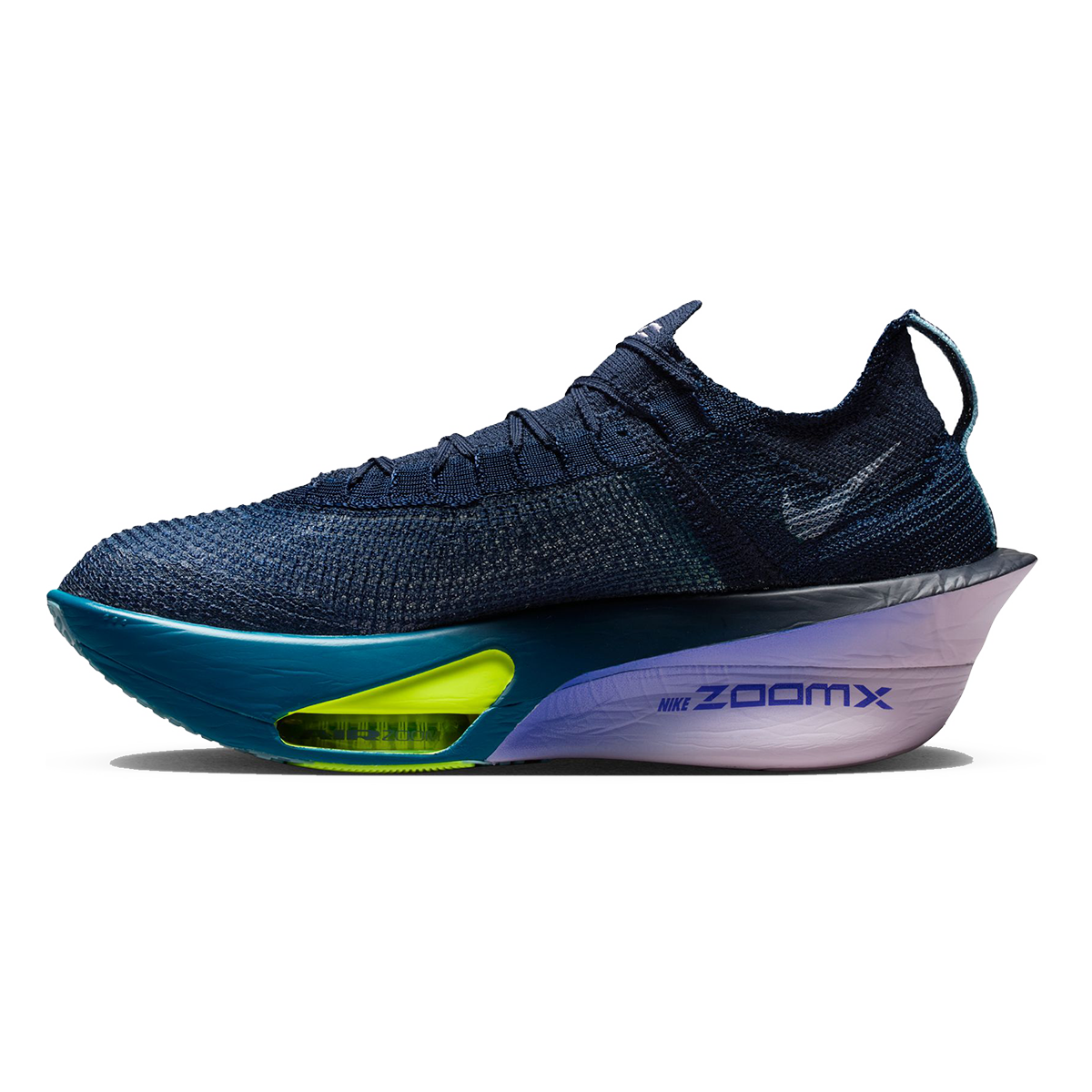 Nike Air Zoom Alphafly Next% 3 — Bright Crimson - Cave Purple - Lime Blast - Mint Foam - Sunset Tint - Green Strike — Size D — Width 12.5 — Alternate View 42