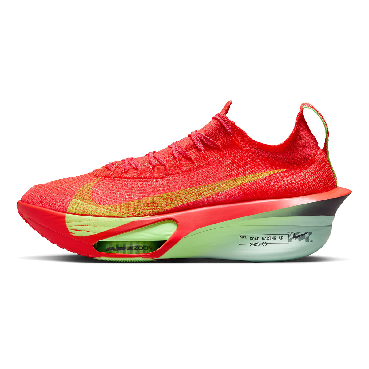 Nike Air Zoom Alphafly Next% 3 — Bright Crimson - Cave Purple - Lime Blast - Mint Foam - Sunset Tint - Green Strike — Size D — Width 12.5 — Alternate View 34