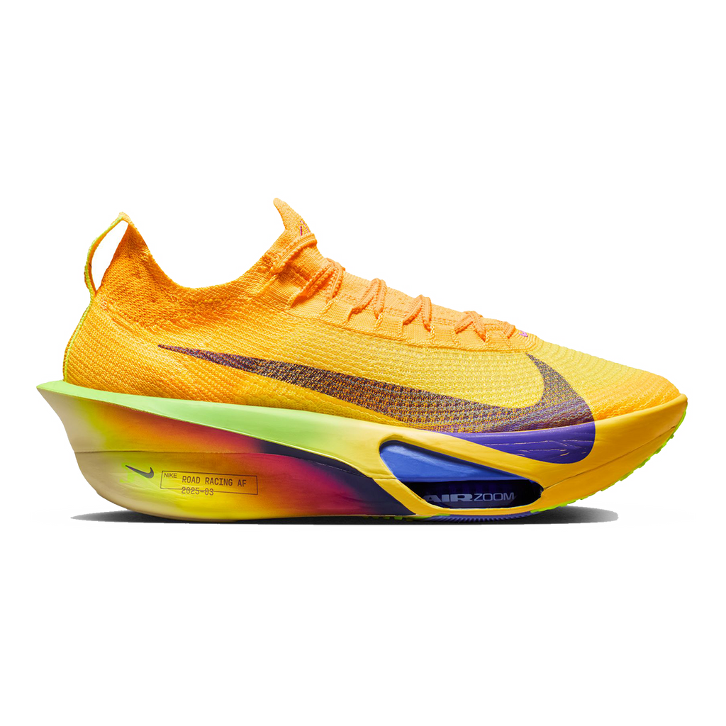 Nike Air Zoom Alphafly Next% 3 — Bright Crimson - Cave Purple - Lime Blast - Mint Foam - Sunset Tint - Green Strike — Size D — Width 12.5 — Detail View