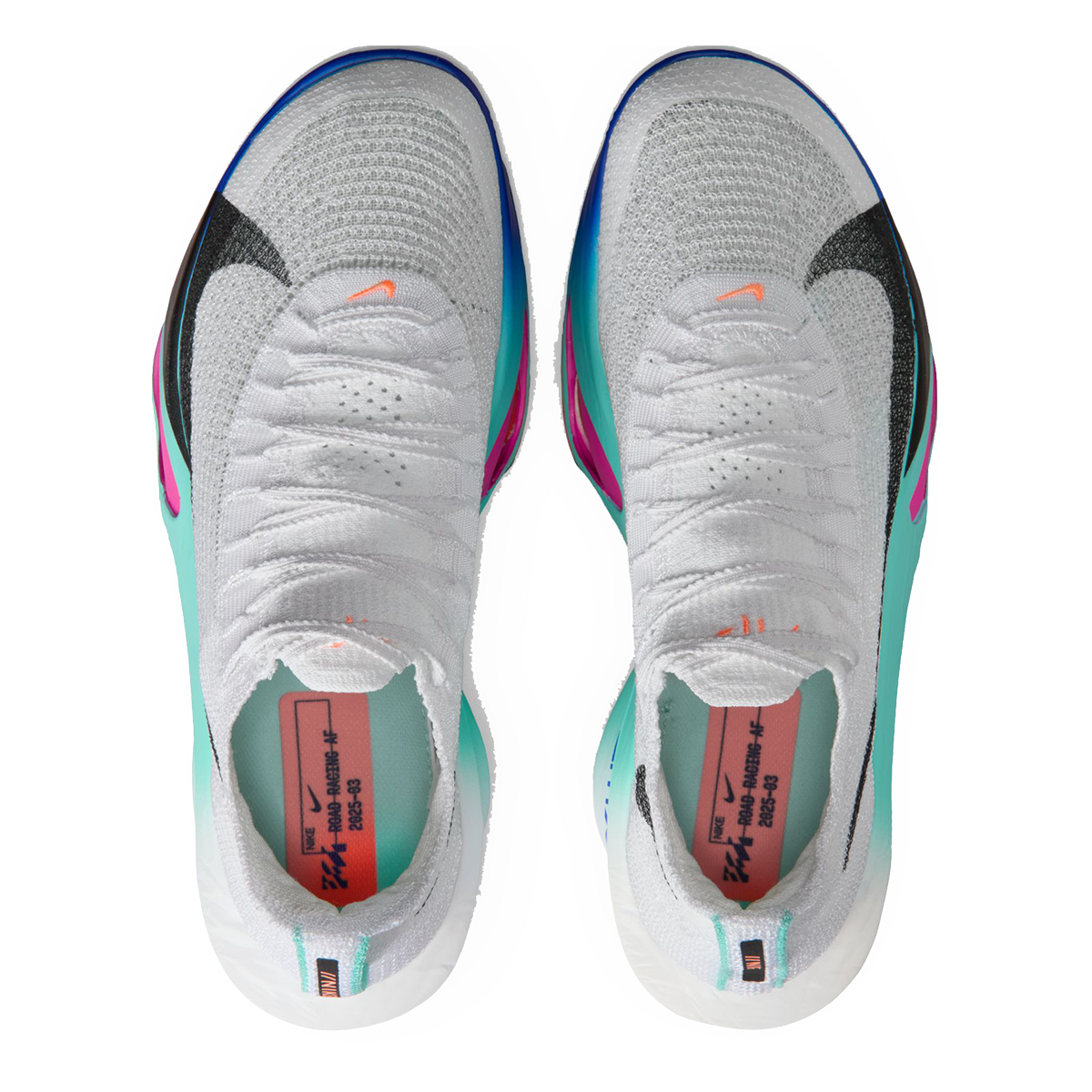 Nike Air Zoom Alphafly Next% 3 — Bright Crimson - Cave Purple - Lime Blast - Mint Foam - Sunset Tint - Green Strike — Size B — Width 6.5 — Alternate View 31